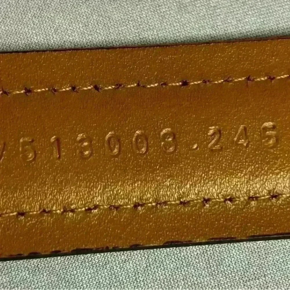 Men's 40 x 1 inch Chaps Leather Belt in Cognac in